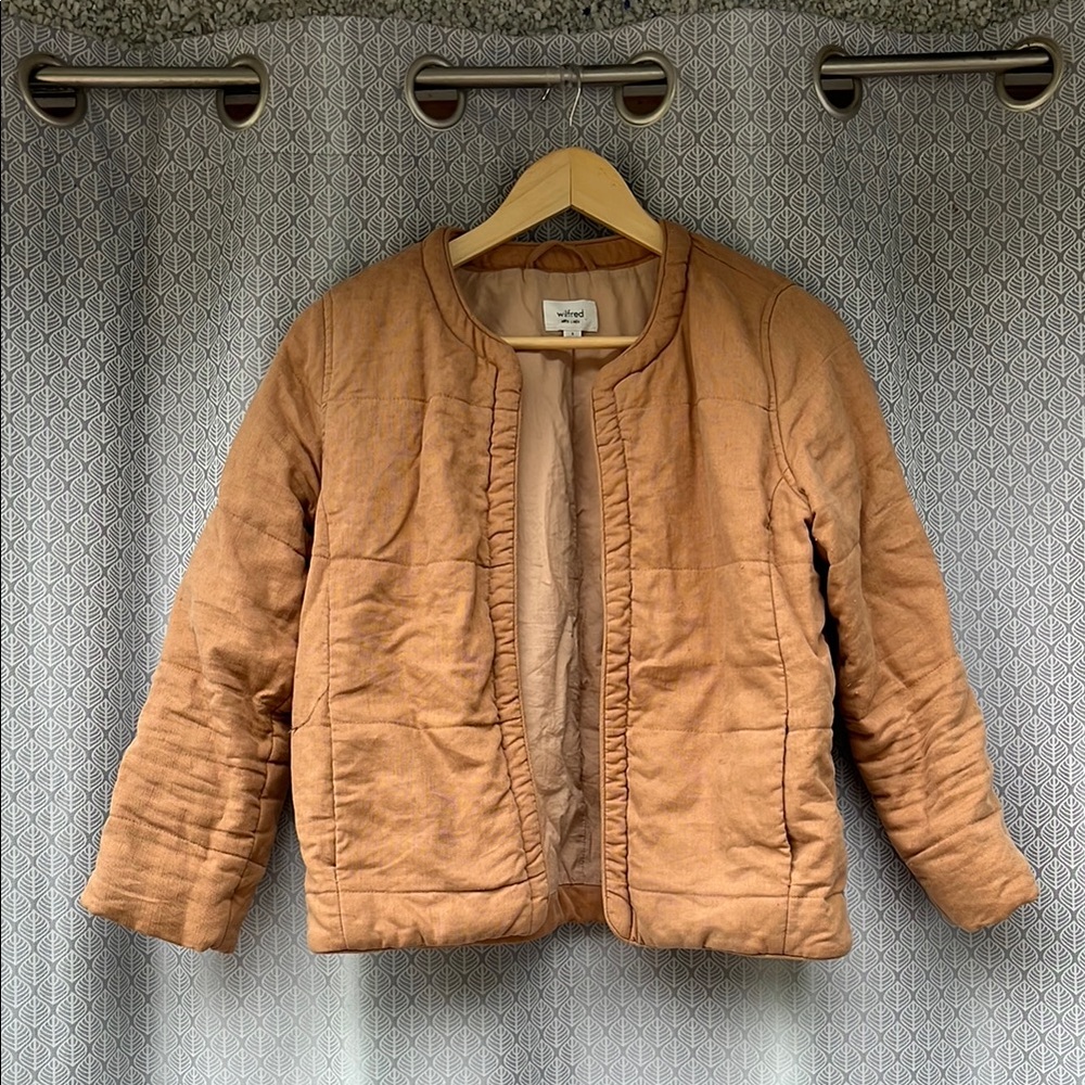 Wilfred Linen Blend Jacket in Tan